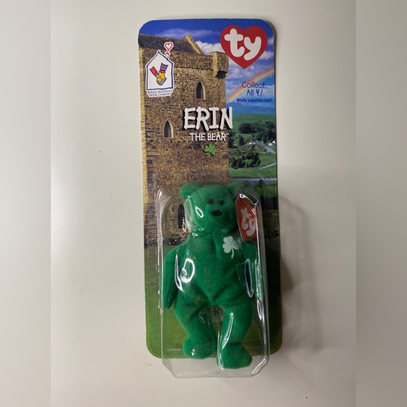 RARE TY McDonalds Teenie Beanie Baby Mini ERIN the Bear 1997